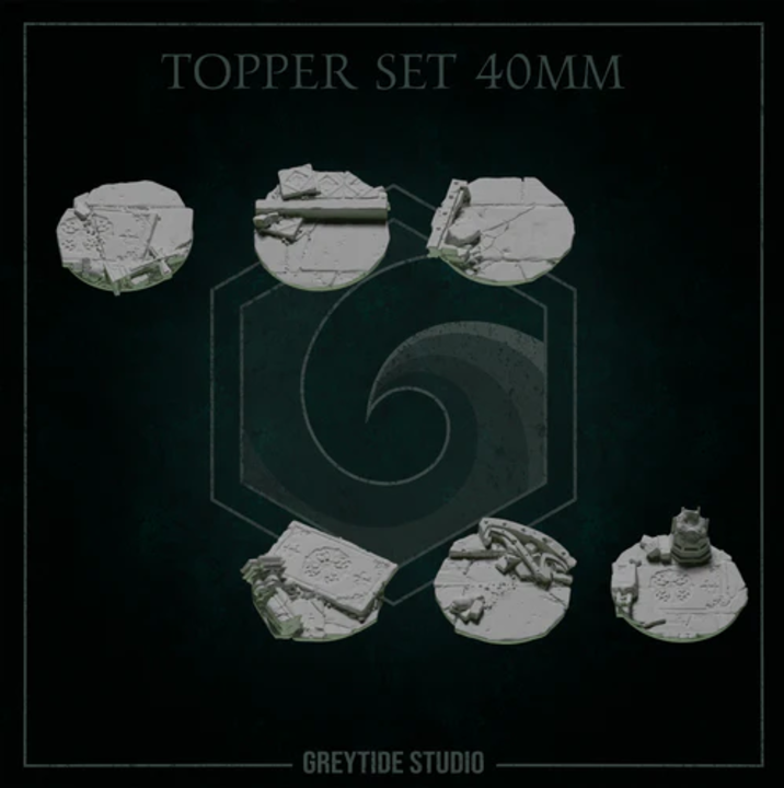 Socles 40mm Pilgrims & Crusaders – Set de bitz personnalisés 40K – Greytide Studio