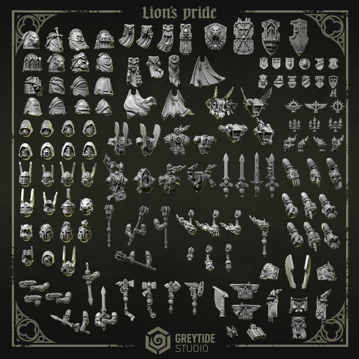 Lion's Pride Pack – Greytide Studio – Impression 3D Résine – 40K