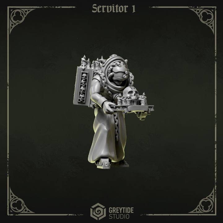 Serviteur Pilgrims & Crusaders lot 01 – Set de bitz personnalisés 40K – Greytide Studio