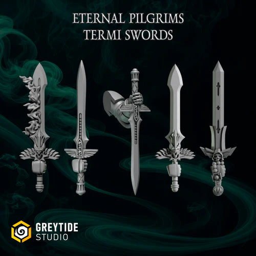 Épées pour Termi Eternal Pilgrims  – Greytide Studio – Impression 3D Résine – 40K