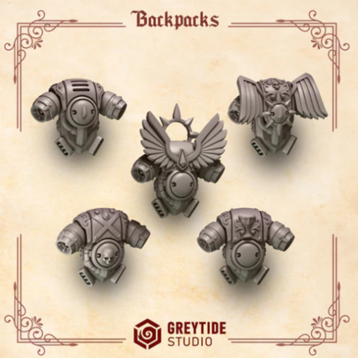 Backpacks Crimson Lords – Set de bitz personnalisés 40K – Greytide Studio