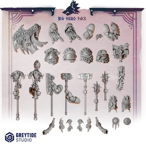 Pack de Héro Termi Primal Hounds – Set de bitz personnalisés 40K – Greytide Studio