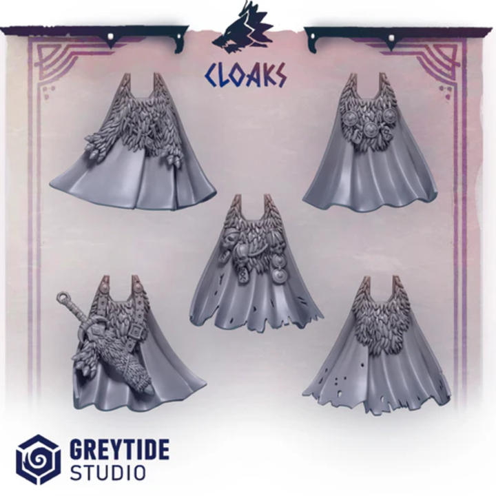 Capes Primal Hounds – Set de bitz personnalisés 40K – Greytide Studio