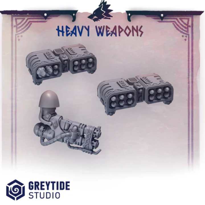 Armes Lourdes Primal Hounds – Set de bitz personnalisés 40K – Greytide Studio