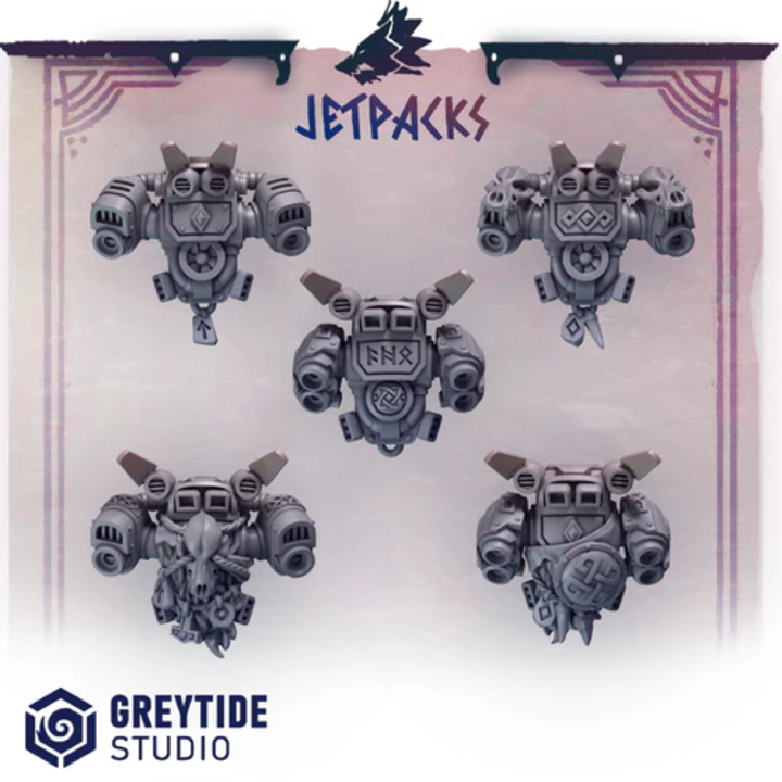 Jetpacks Primal Hounds – Set de bitz personnalisés 40K – Greytide Studio