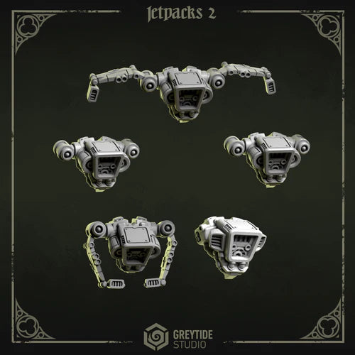 Jetpacks Pilgrims & Crusaders lot 01 – Set de bitz personnalisés 40K – Greytide Studio