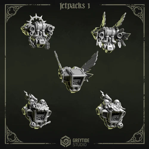 Jetpacks Pilgrims & Crusaders lot 02 – Set de bitz personnalisés 40K – Greytide Studio