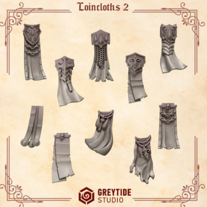 Pagnes Crimson Lords lot 02 – Set de bitz personnalisés 40K – Greytide Studio