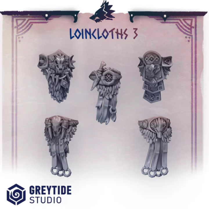 Primal Hounds loincloths lot 03 – Custom bits set 40K – Greytide Studio