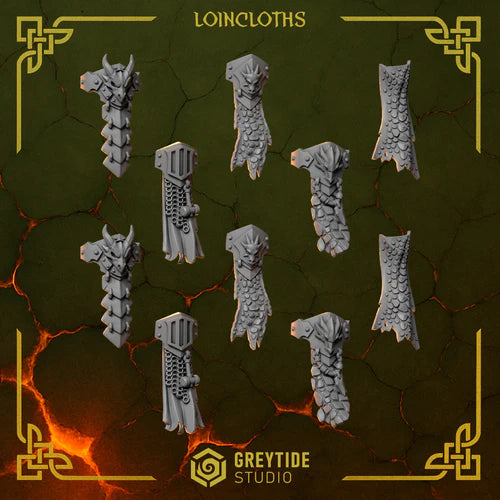 Pagnes Anvil Wardens – Greytide Studio – Impression 3D Résine – 40K