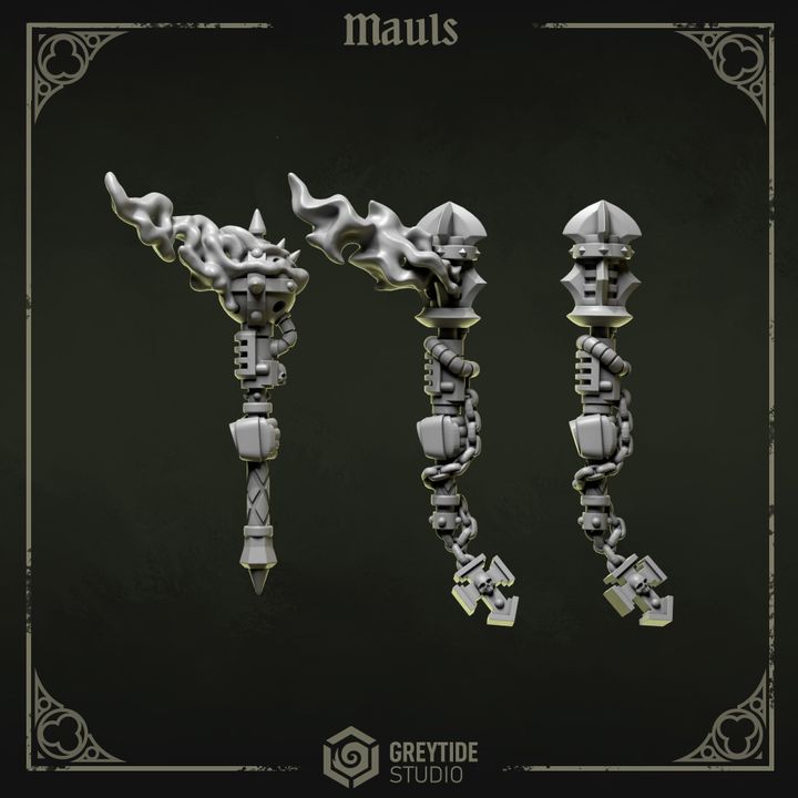 Masses droitier Pilgrims & Crusaders – Set de bitz personnalisés 40K – Greytide Studio