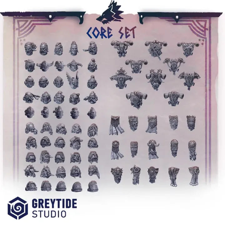 Primal Hounds Core Set – Greytide Studio – Impression 3D Résine – 40K