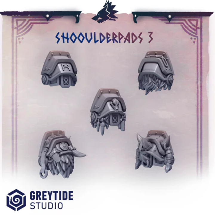 Primal Hounds Shoulder Pads Lot 03 – Custom Bits Set 40K – Greytide Studio