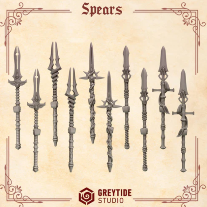 Lances Crimson Lords– Set de bitz personnalisés 40K – Greytide Studio