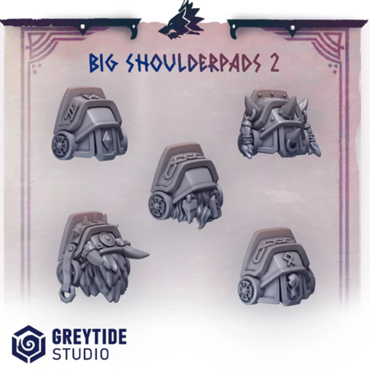 Épaulières pour Termi Primal Hounds lot 02 – Set de bitz personnalisés 40K – Greytide Studio