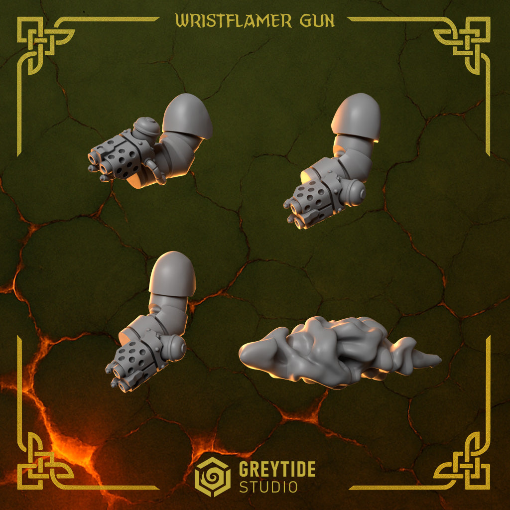 Wristflamer Anvil Wardens – Greytide Studio – Impression 3D Résine – 40K